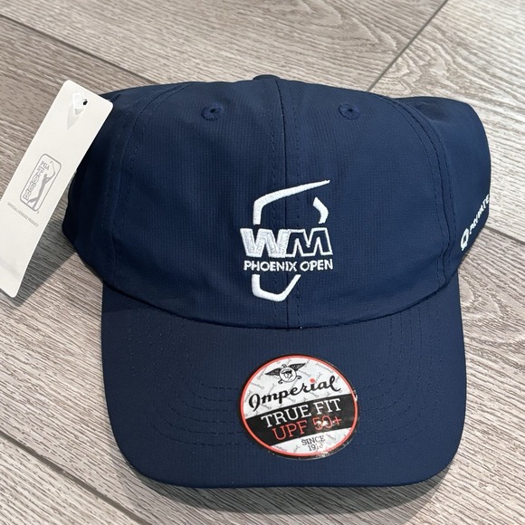 Waste Management Golf Hat Cap Navy Blue‎ PGA Athletic Adjustable Casual NWT